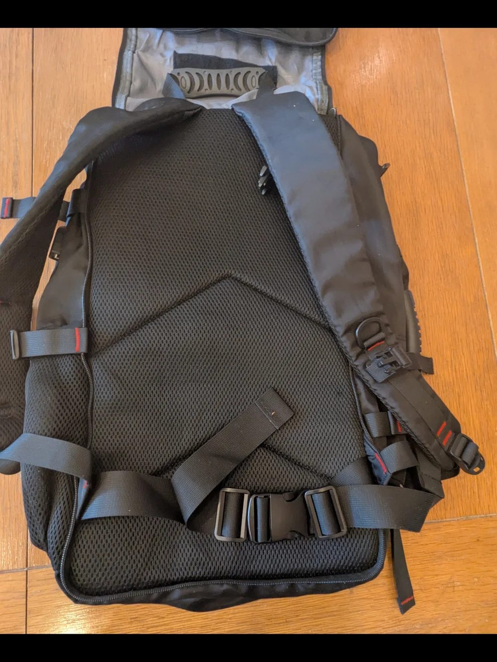 Large Black Travel Hiking Laptop Backpack USB Charging Multi Pocket